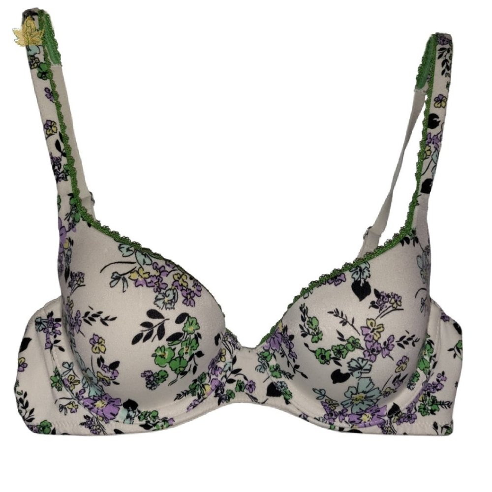 Victoria's Secret Bra | Floral Pattern | 32B | Vintage 2000s
